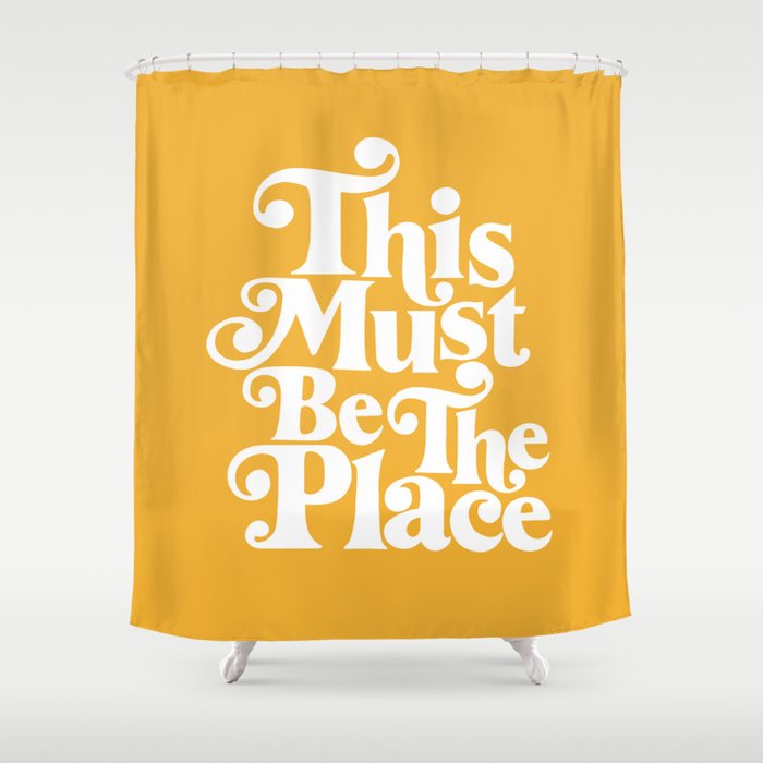 This Must Be The Place - Yellow Palette Shower Curtain Gallery Image 1