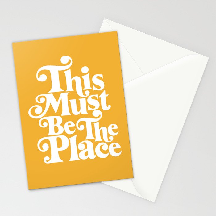 This Must Be The Place - Yellow Palette Stationery Card Gallery Image 2