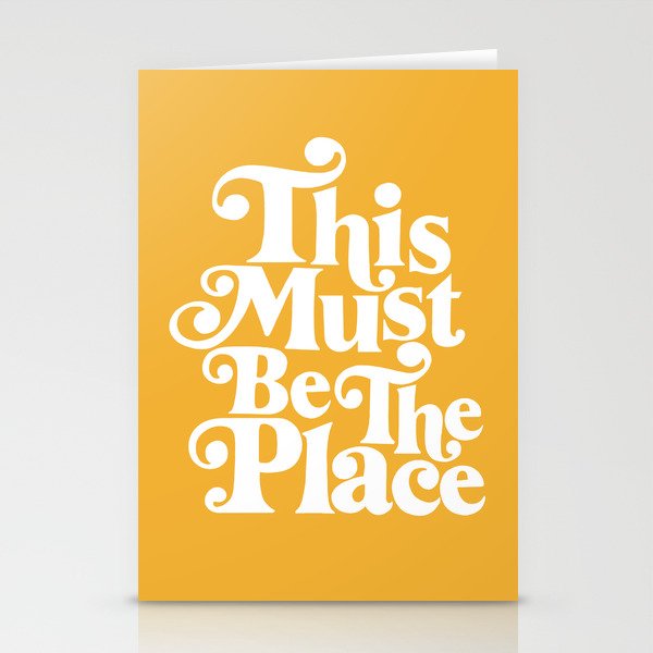 This Must Be The Place - Yellow Palette Stationery Card Gallery Image 2