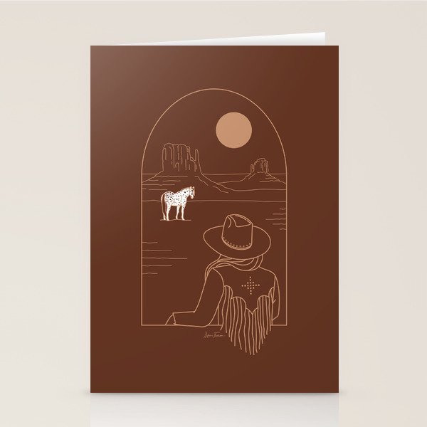 Lost Pony in Burnt Clay Stationery Card Gallery Image 2