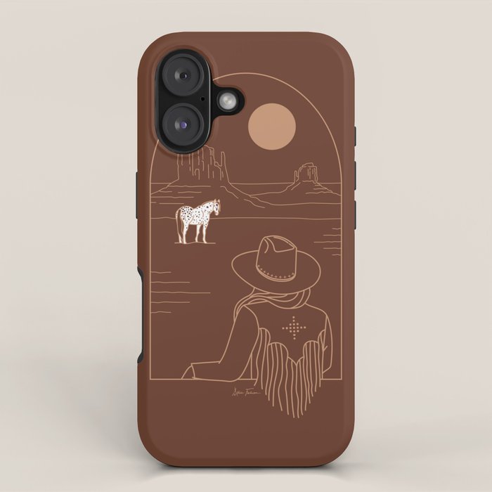 Lost Pony in Burnt Clay iPhone Case Gallery Image 1