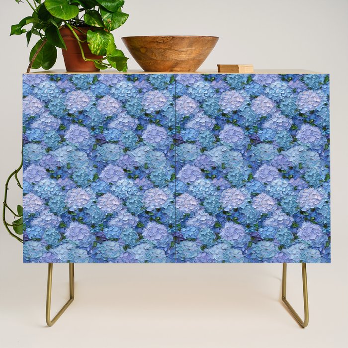 Moonlight Hydrangeas 2 Credenza Gallery Image 1