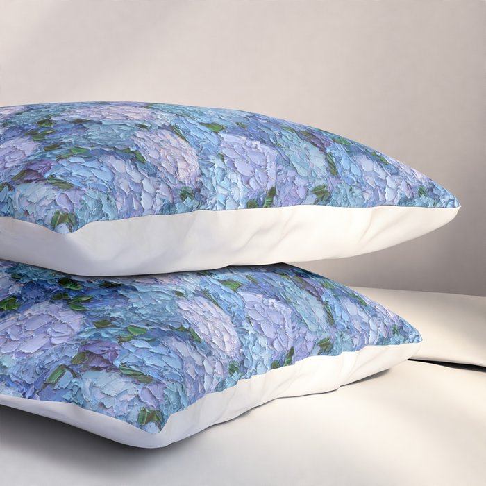 Moonlight Hydrangeas 2 Pillow Sham Gallery Image 3