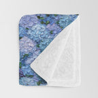 Moonlight Hydrangeas 2 Throw Blanket Gallery Image 3