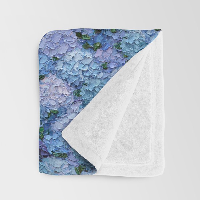 Moonlight Hydrangeas 2 Throw Blanket Gallery Image 3