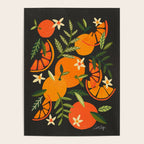 Orange Blooms - Charcoal Poster Gallery Image 4