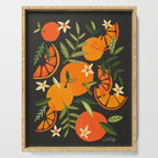Orange Blooms - Charcoal Serving Tray Gallery Image 1
