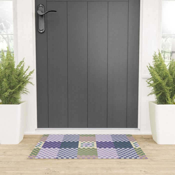 Bold colors block grid C Welcome Mat Gallery Image 3