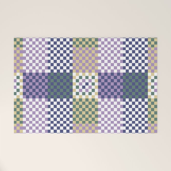 Bold colors block grid C Welcome Mat Gallery Image 1