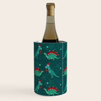 Cute Christmas Dinosaurs Dinos Dinosaur Wine Chiller Gallery Image 2