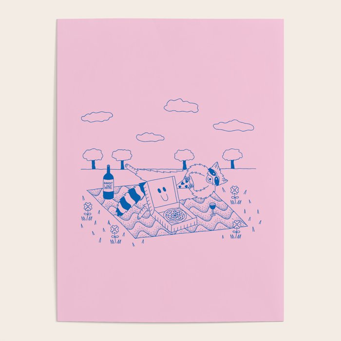 Raccoon Eating Pizza  Poster Gallery Image 1