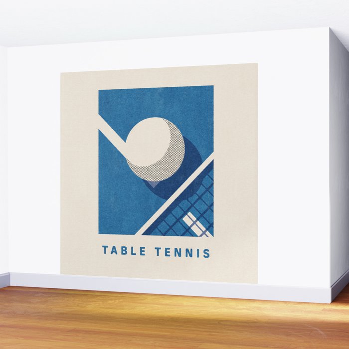 BALLS - Table Tennis - Summer Games Wall Mural Gallery Image 2