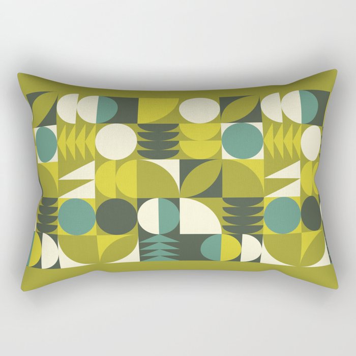Vintage Geometric 01D Rectangular Pillow Gallery Image 1