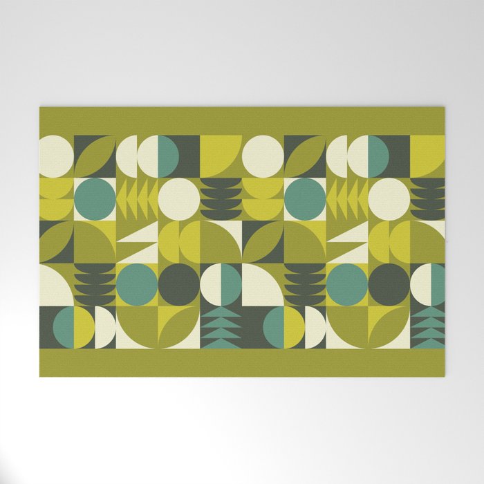 Vintage Geometric 01D Welcome Mat Gallery Image 1