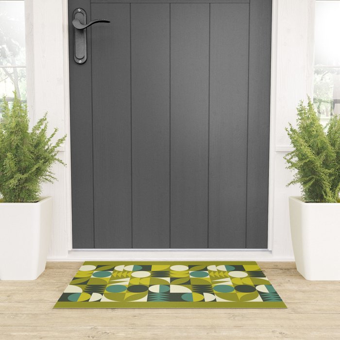 Vintage Geometric 01D Welcome Mat Gallery Image 3
