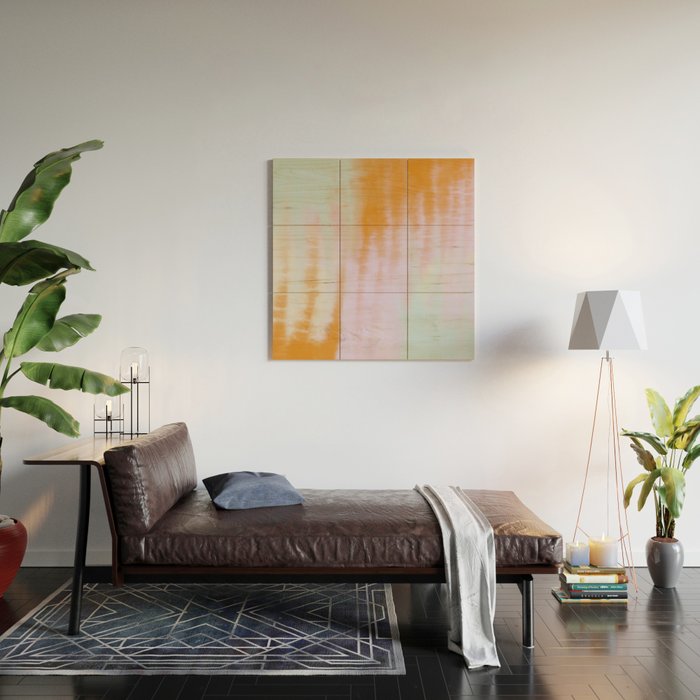 Pastel colors tie dye 71 Wood Wall Art Gallery Image 2