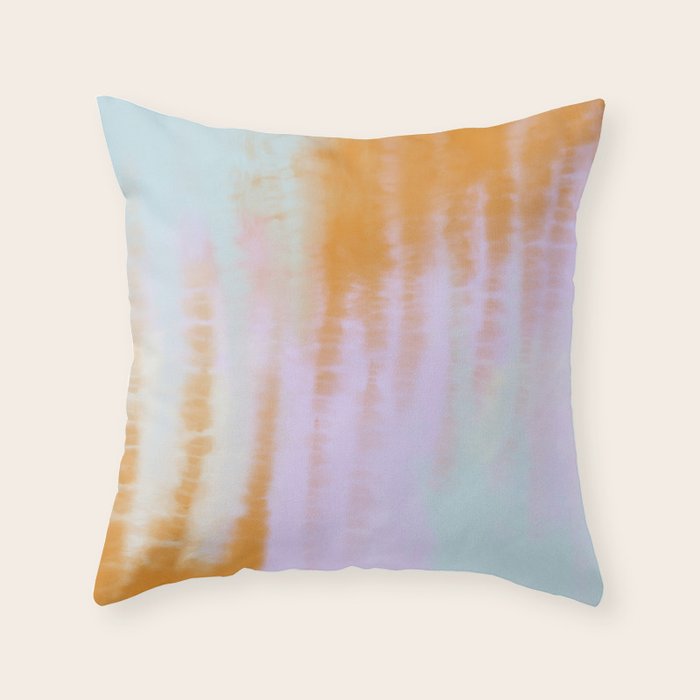 Pastel colors tie dye 71 Throw Pillow Gallery Image 1