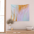Pastel colors tie dye 71 Wall Tapestry Gallery Image 2