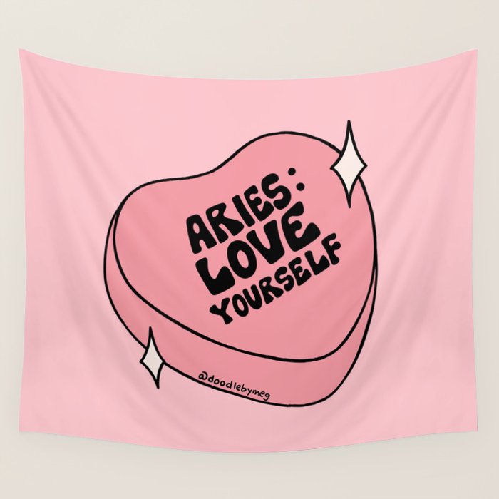 Aries Conversation Heart Wall Tapestry Gallery Image 4
