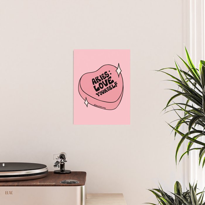 Aries Conversation Heart Poster Gallery Image 2