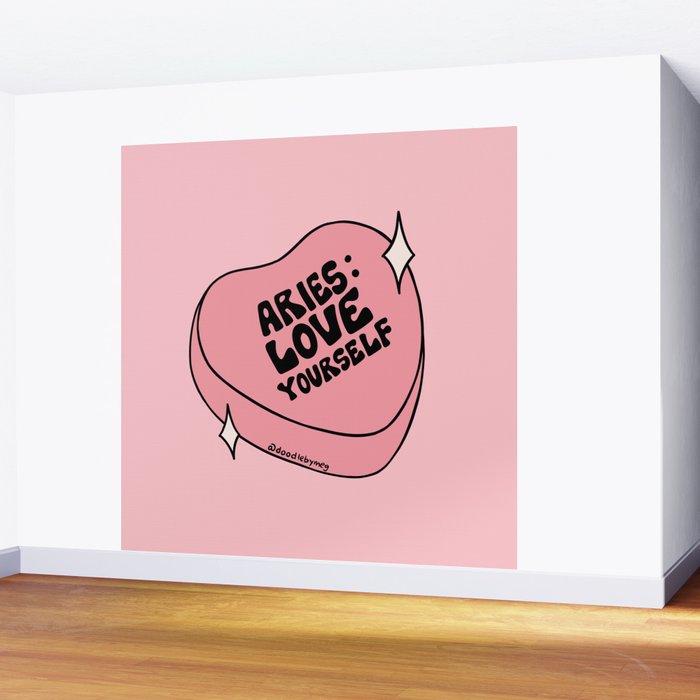 Aries Conversation Heart Wall Mural Gallery Image 2