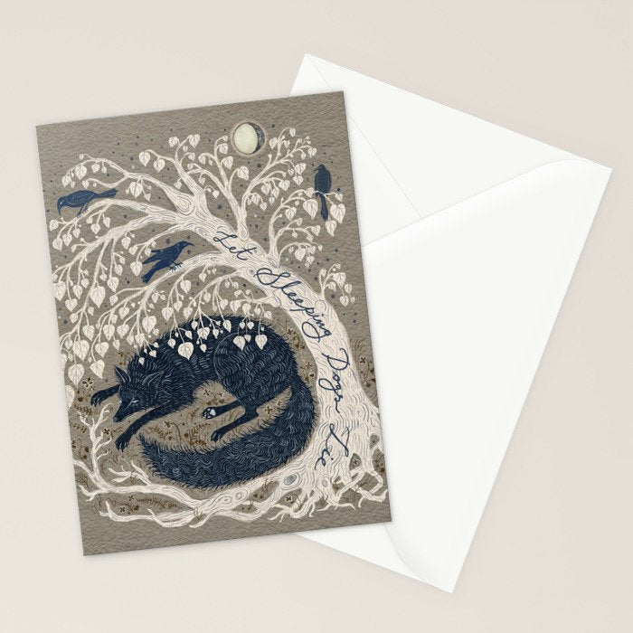Let Sleeping Dogs Lie Stationery Card Gallery Image 2