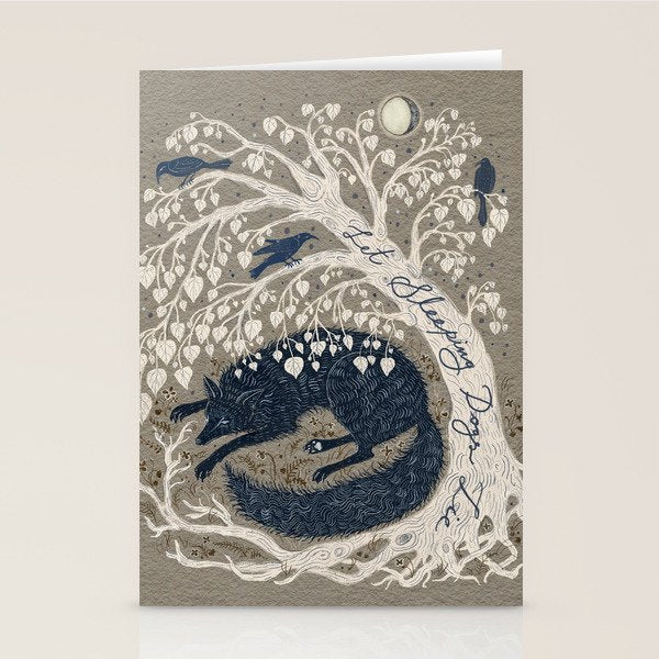 Let Sleeping Dogs Lie Stationery Card Gallery Image 2