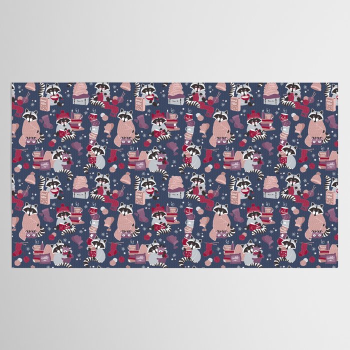 Hygge raccoon Tablecloth Gallery Image 2