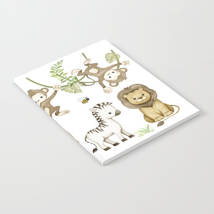 Watercolor Safari Jungle Animals  Notebook Gallery Image 2