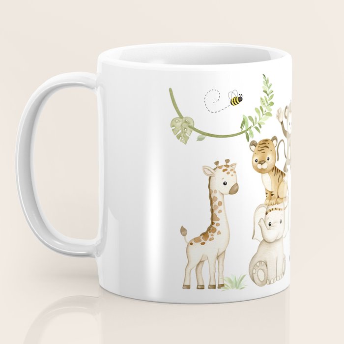 Watercolor Safari Jungle Animals  Coffee Mug Gallery Image 3