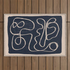 Abstract line art 52 Outdoor Rug Gallery Image 1