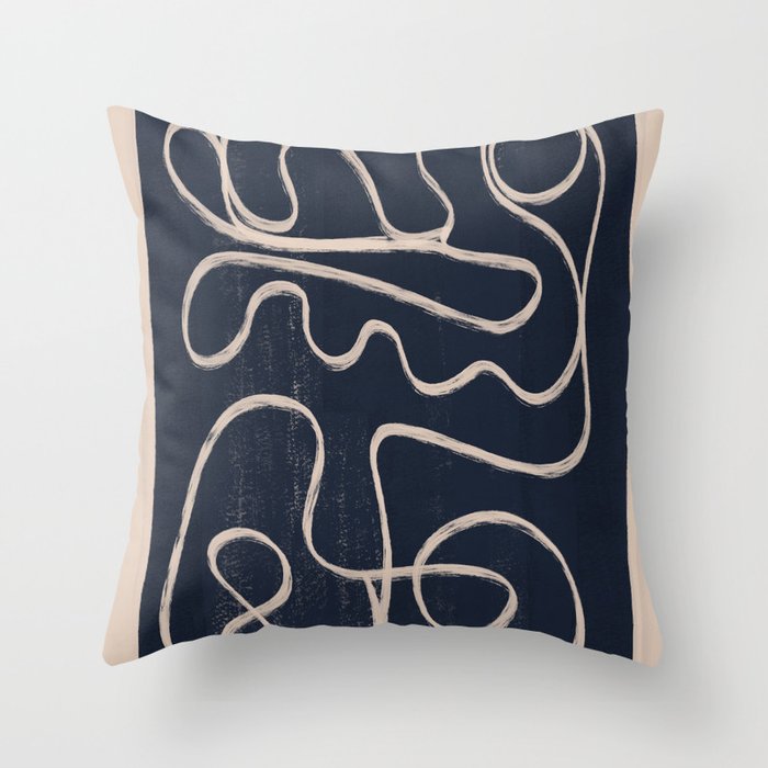 Abstract line art 52 Throw Pillow Gallery Image 6