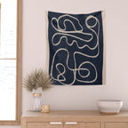 Abstract line art 52 Wall Tapestry Gallery Image 2