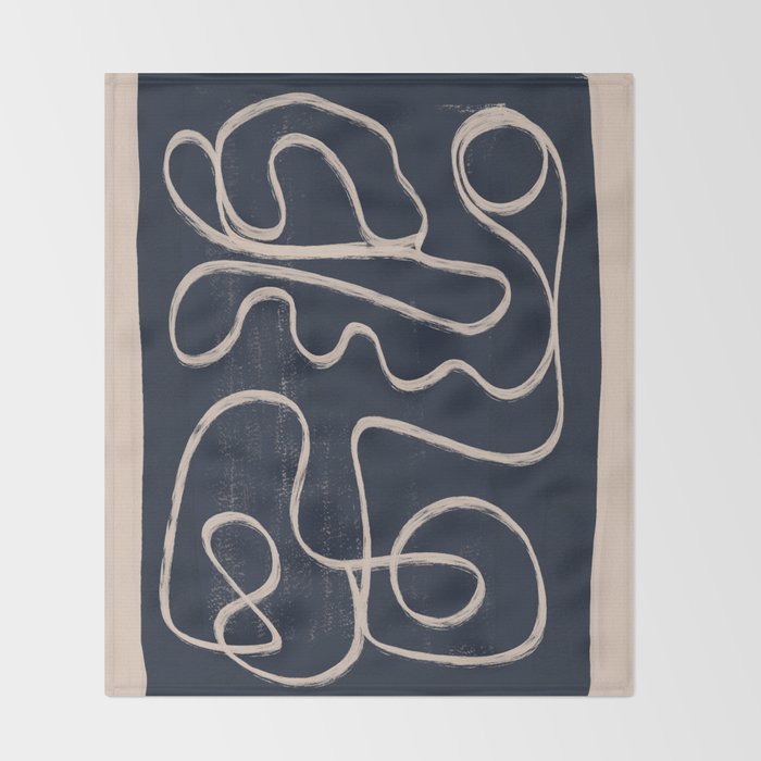 Abstract line art 52 Throw Blanket Gallery Image 2