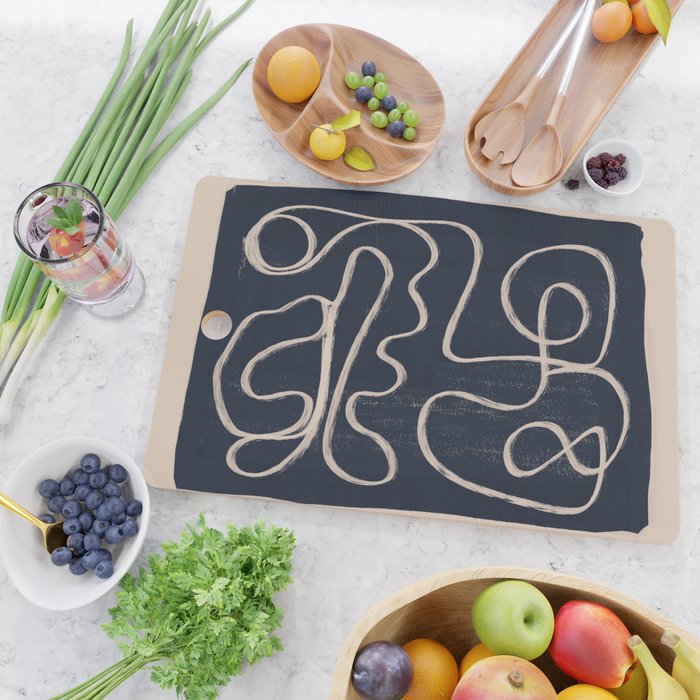 Abstract line art 52 Cutting Board Gallery Image 2