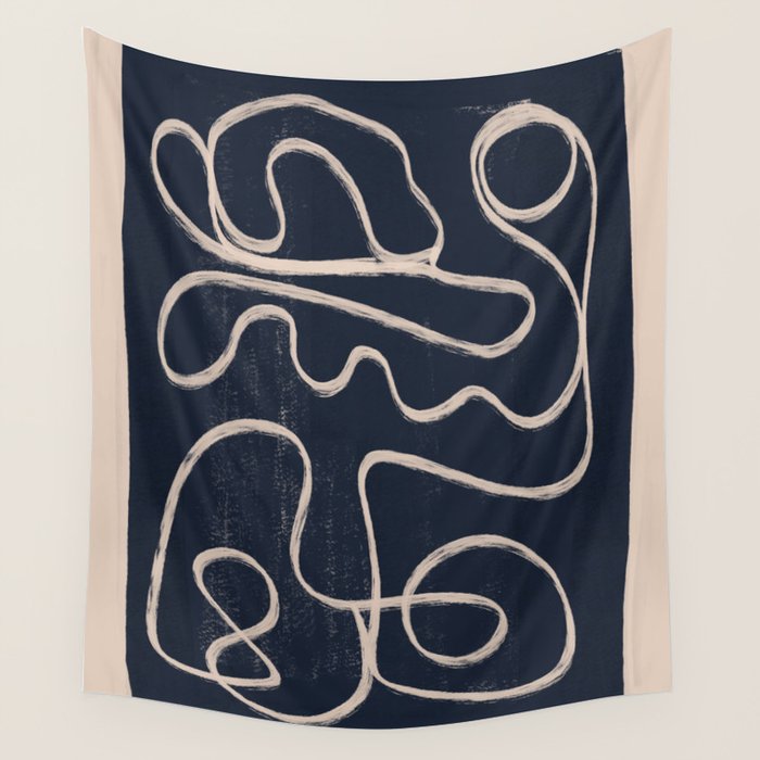 Abstract line art 52 Wall Tapestry Gallery Image 4
