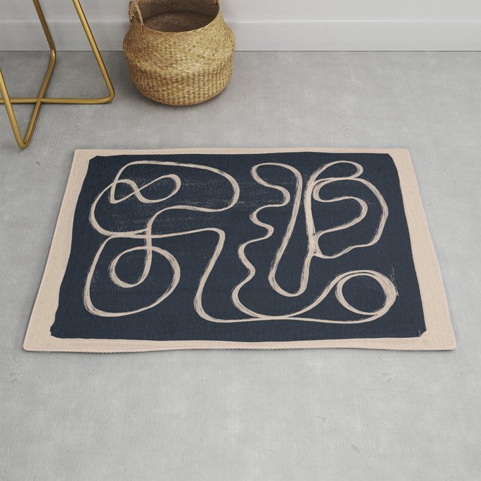 Abstract line art 52 Rug Gallery Image 1