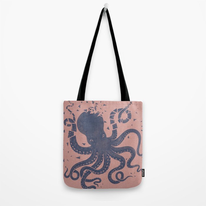 Octopus in the Deep Pastel Version Tote Bag Gallery Image 2