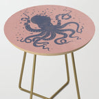 Octopus in the Deep Pastel Version Side Table Gallery Image 2