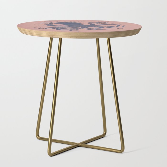 Octopus in the Deep Pastel Version Side Table Gallery Image 1