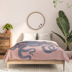 Octopus in the Deep Pastel Version Comforter Gallery Image 3