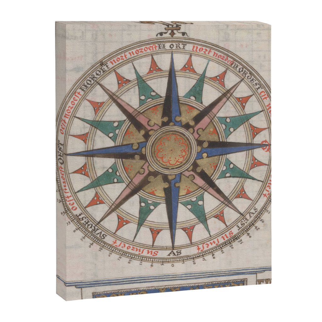 Historical Nautical Compass (1543) Canvas Print Gallery Image 6