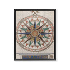 Historical Nautical Compass (1543) Framed Canvas Print Gallery Image 6