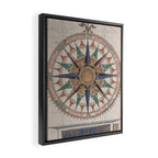Historical Nautical Compass (1543) Framed Canvas Print Gallery Image 2