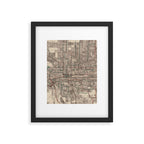 Old Spokane WA Map (1924) The Lilac City Washington State Vintage Atlas Framed Art Print Gallery Image 6