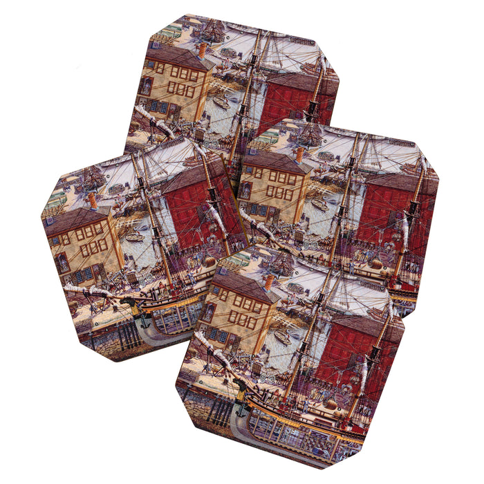 Salem Massachusetts Wharves Diagram Coaster Gallery Image 1