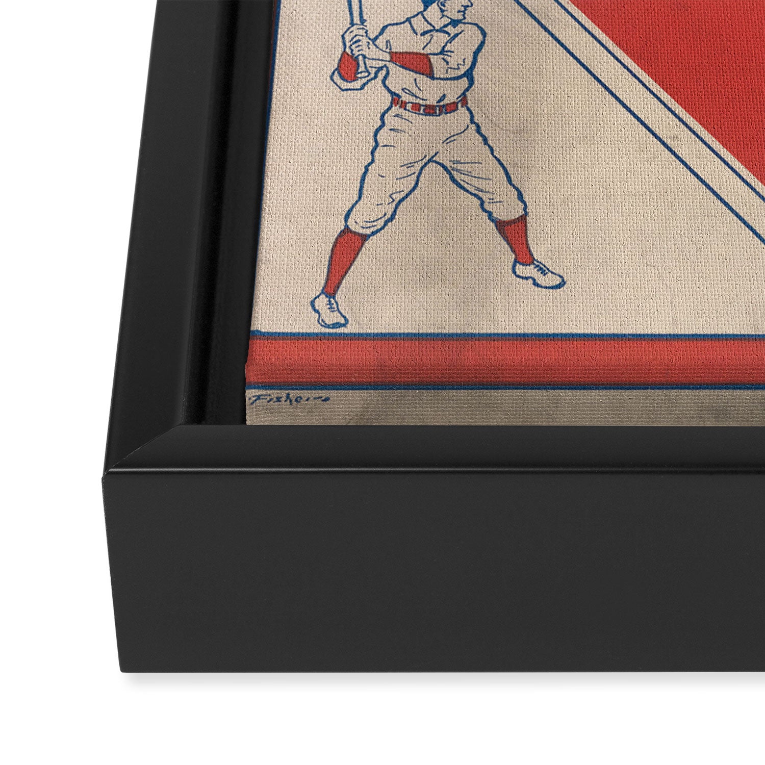 The Grand Old Game of Baseball (1912) Framed Canvas Print Gallery Image 3