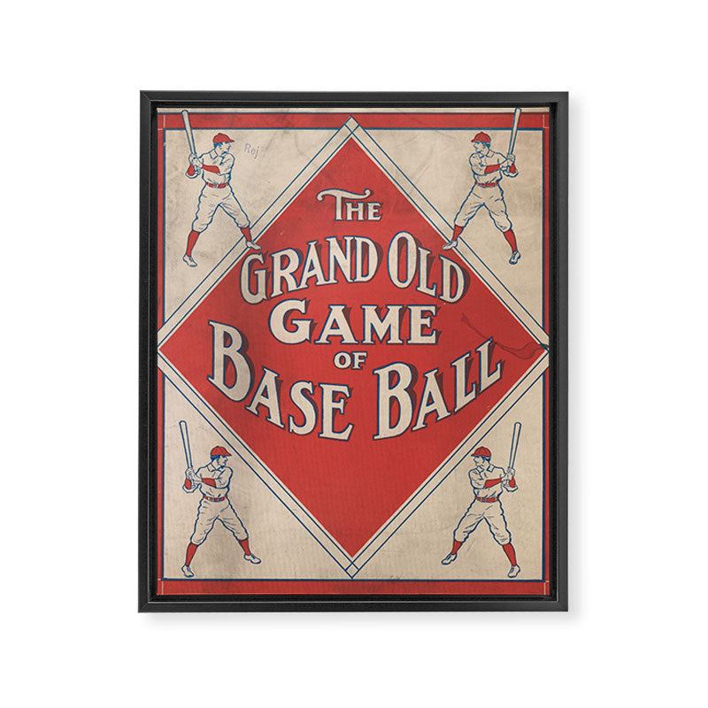 The Grand Old Game of Baseball (1912) Framed Canvas Print Gallery Image 6