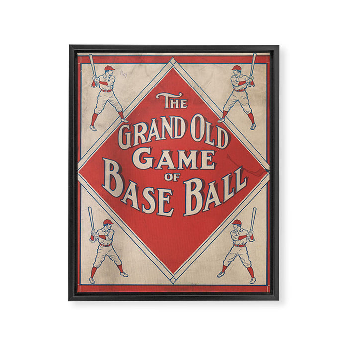 The Grand Old Game of Baseball (1912) Framed Canvas Print Gallery Image 1