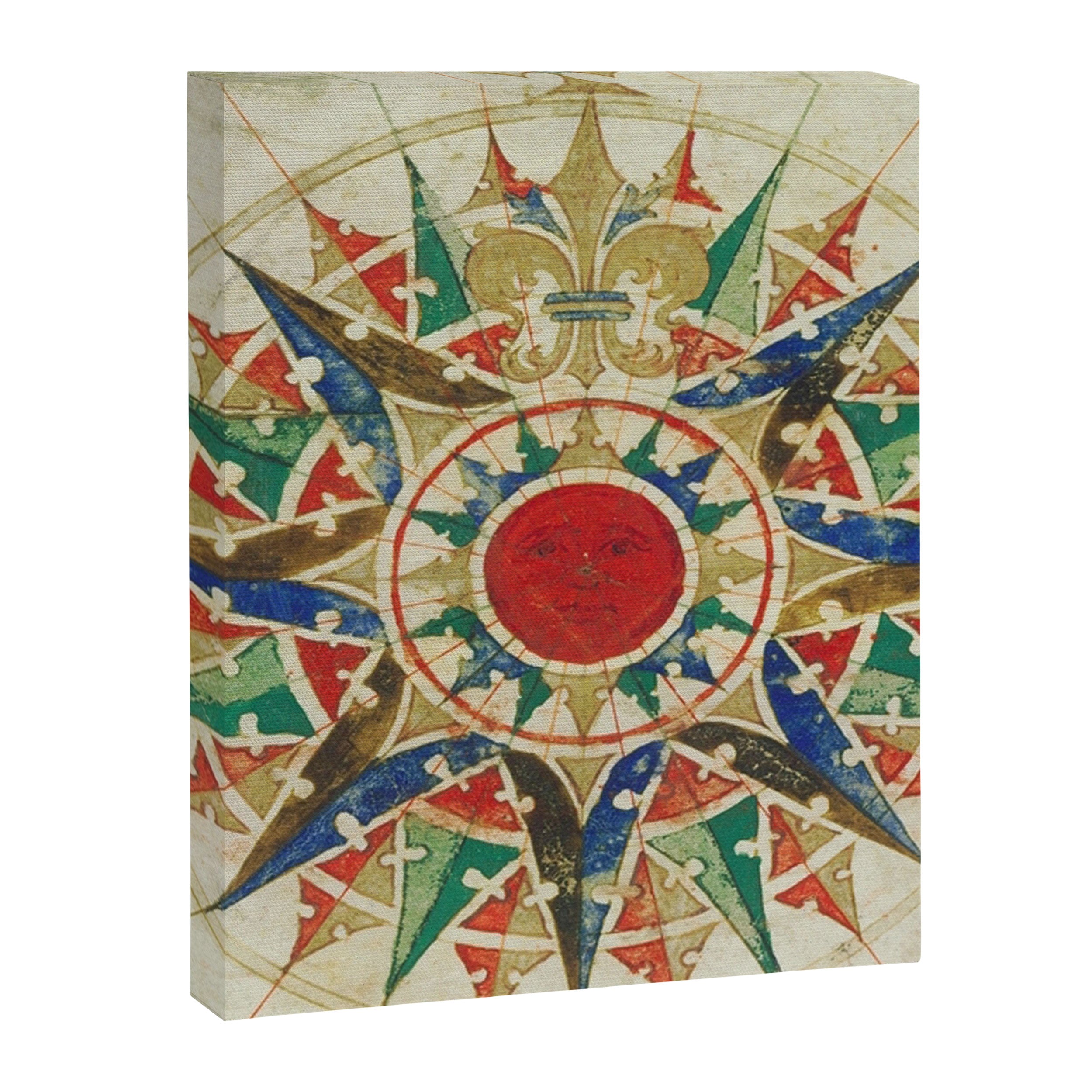 Vintage Compass Rose Diagram (1502) Canvas Print Gallery Image 8